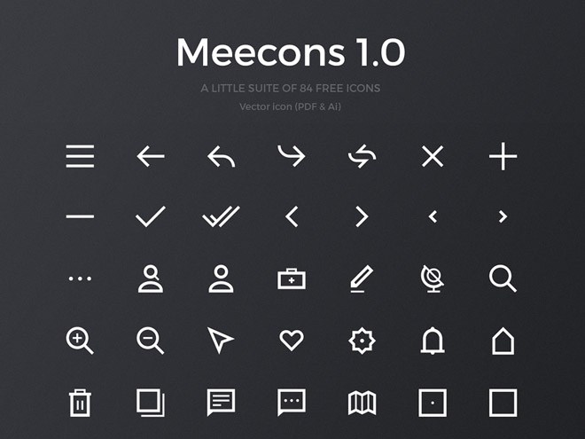 Meecons 1.0 - 84 Free Vector Icons (PDF & AI) - Free Download