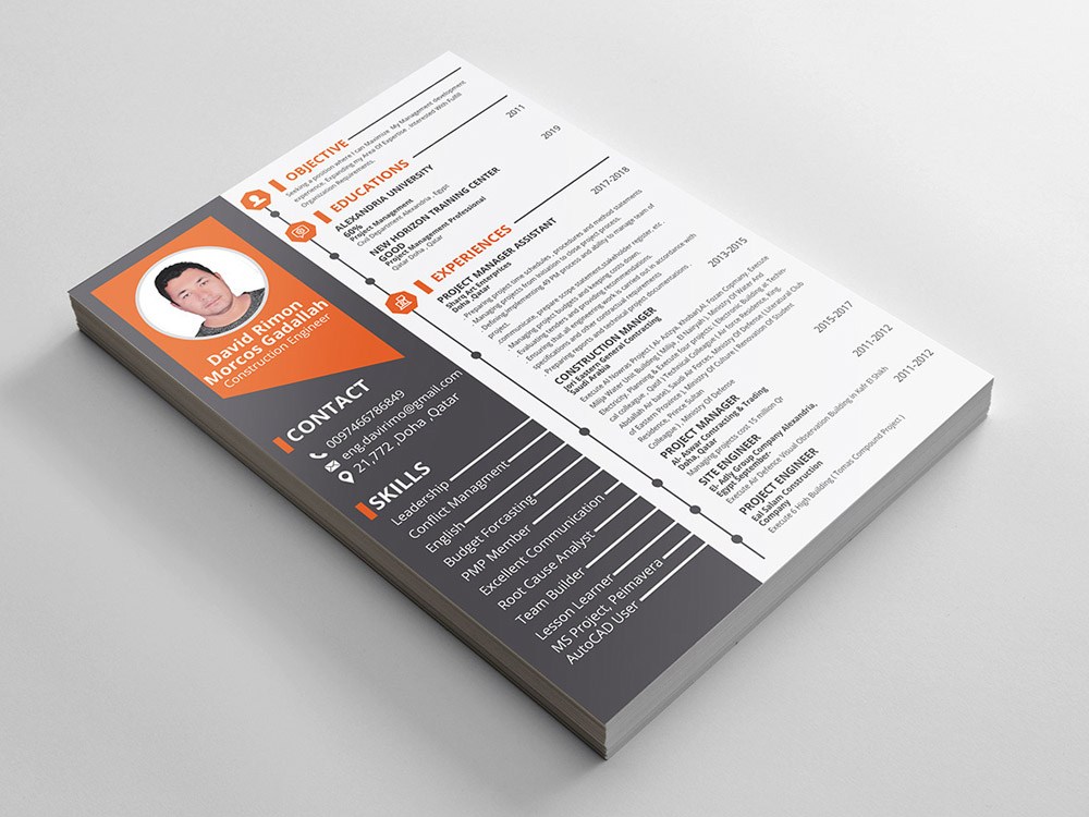 Free Modern Creative Curriculum Vitae Template - Free Download