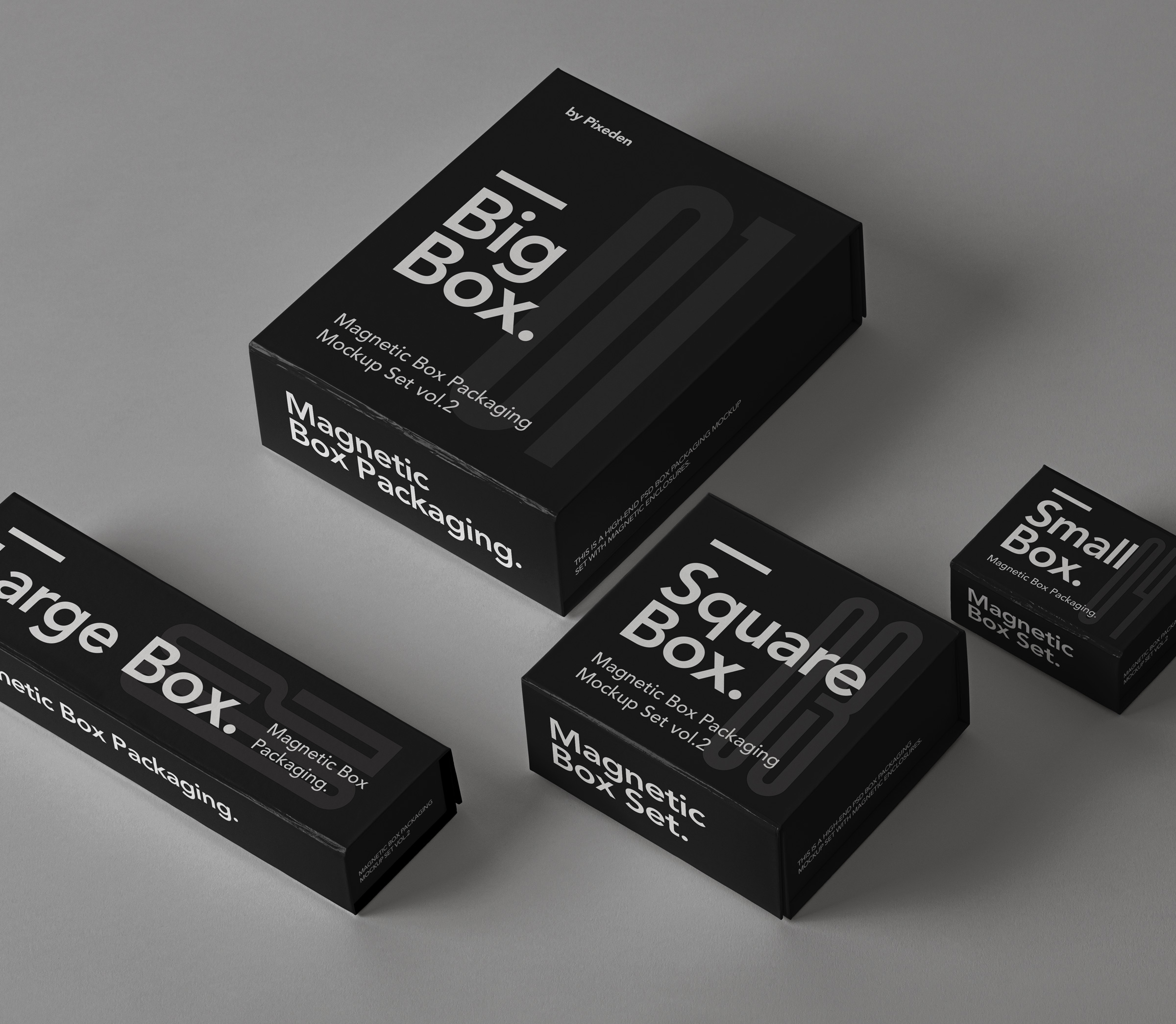 Download Magnetic Box Packaging Mockup Free Download