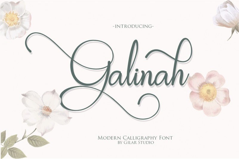 Galinah – Free Modern Calligraphy Font - Free Download