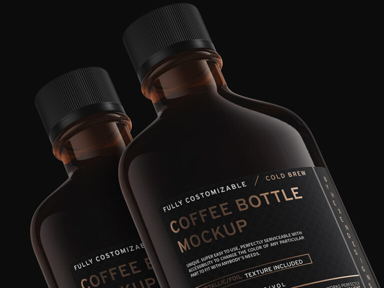 Download Free Coffee Flask and Bottle Mockup - Free Download