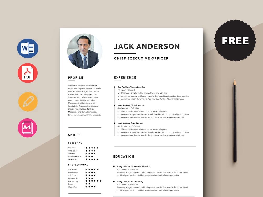 best resume template free download