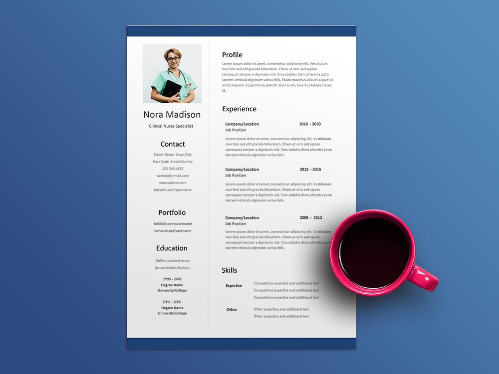 Free Clinical Nurse Specialist Resume Template Free Download