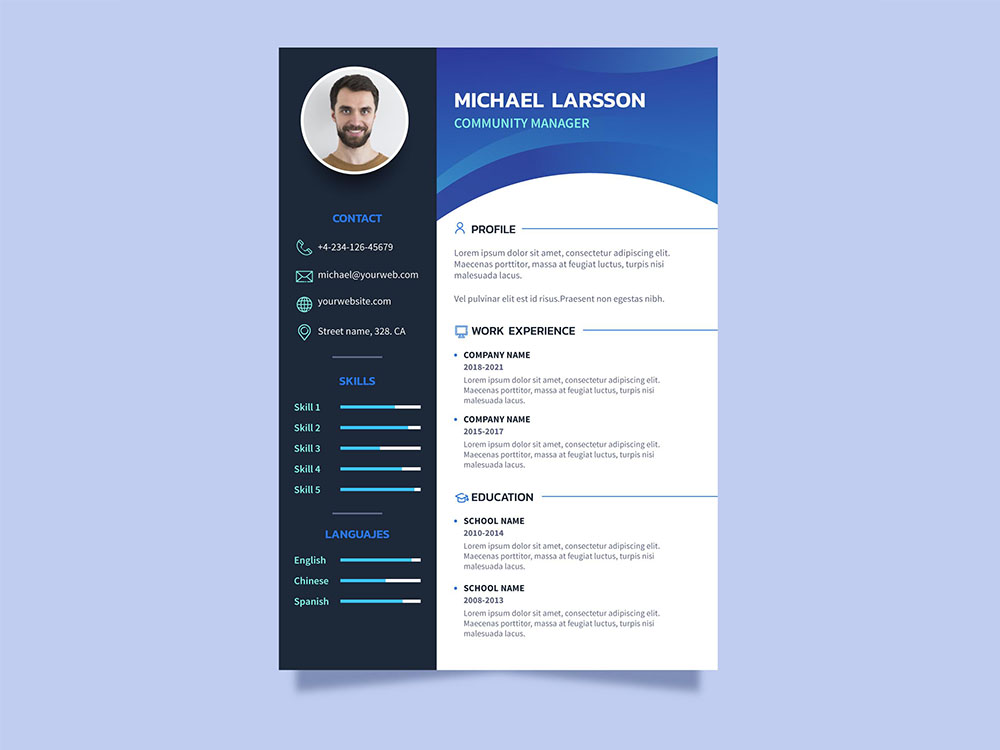 Free Community Manager Resume Template - Free Download