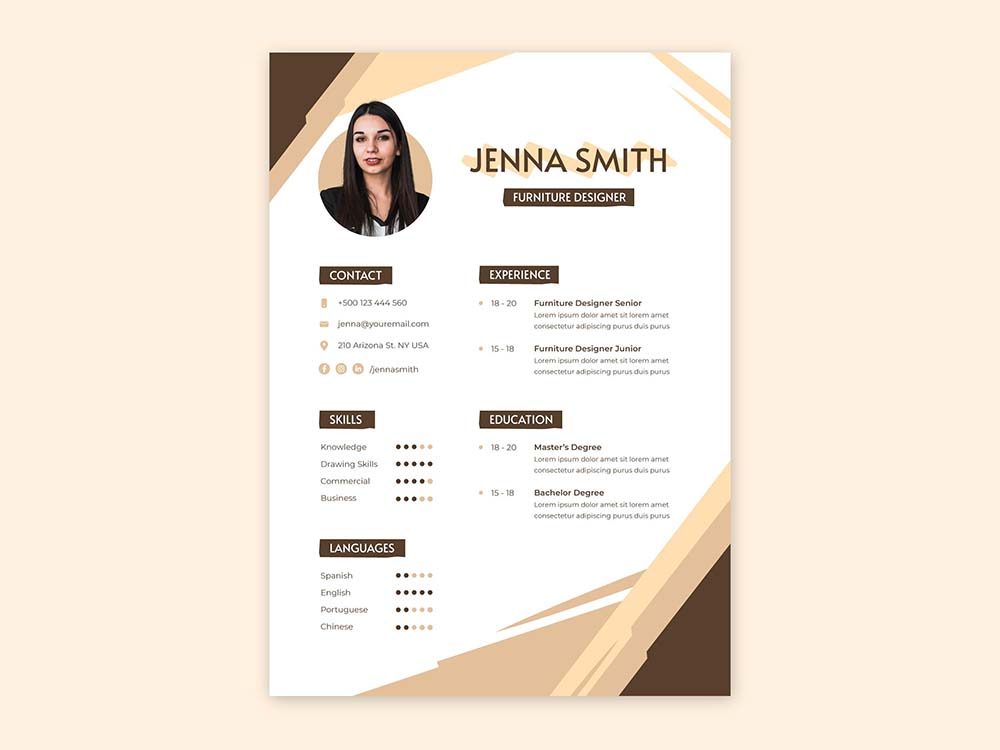 kitchen designer resume template