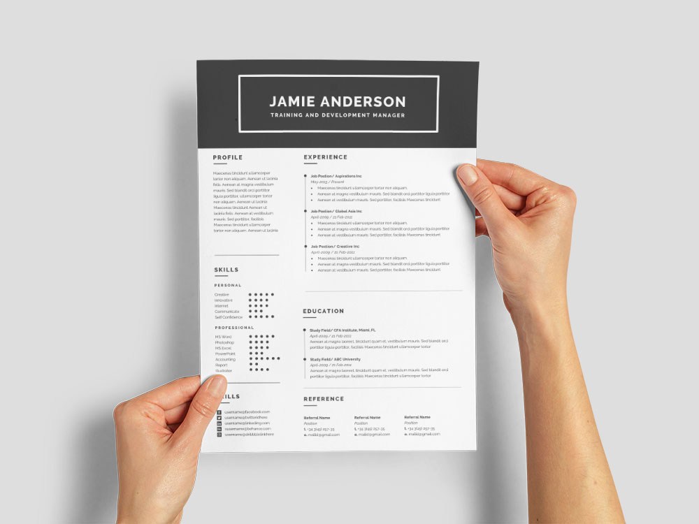 Free Training And Development Manager Resume Template Free Download