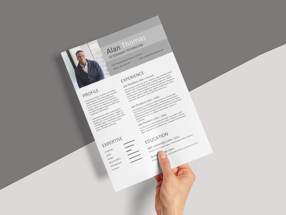 Free Veterinary Technician Resume Template Free Download