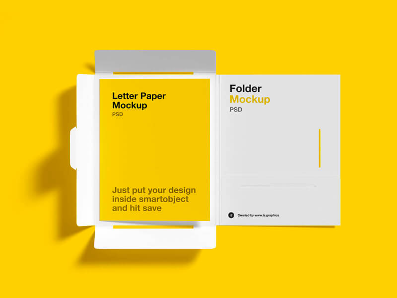 Download Brochure Folder Letter Mockups Free Download