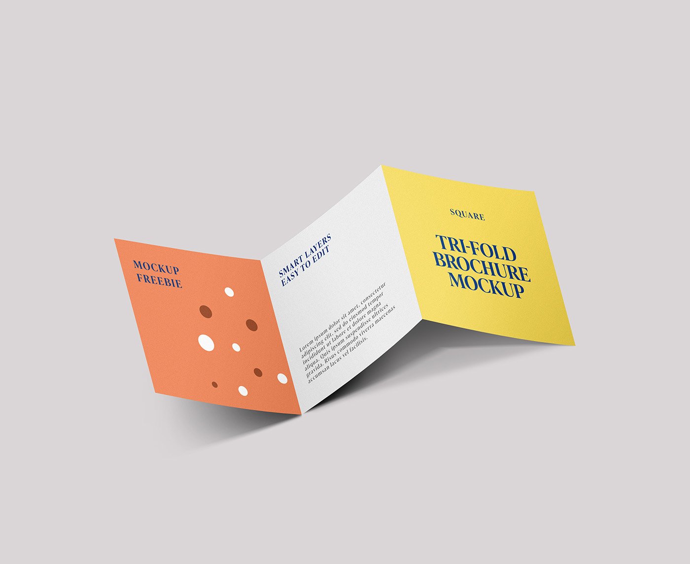 Download Free Square Trifold Brochure Mockup PSD - Free Download