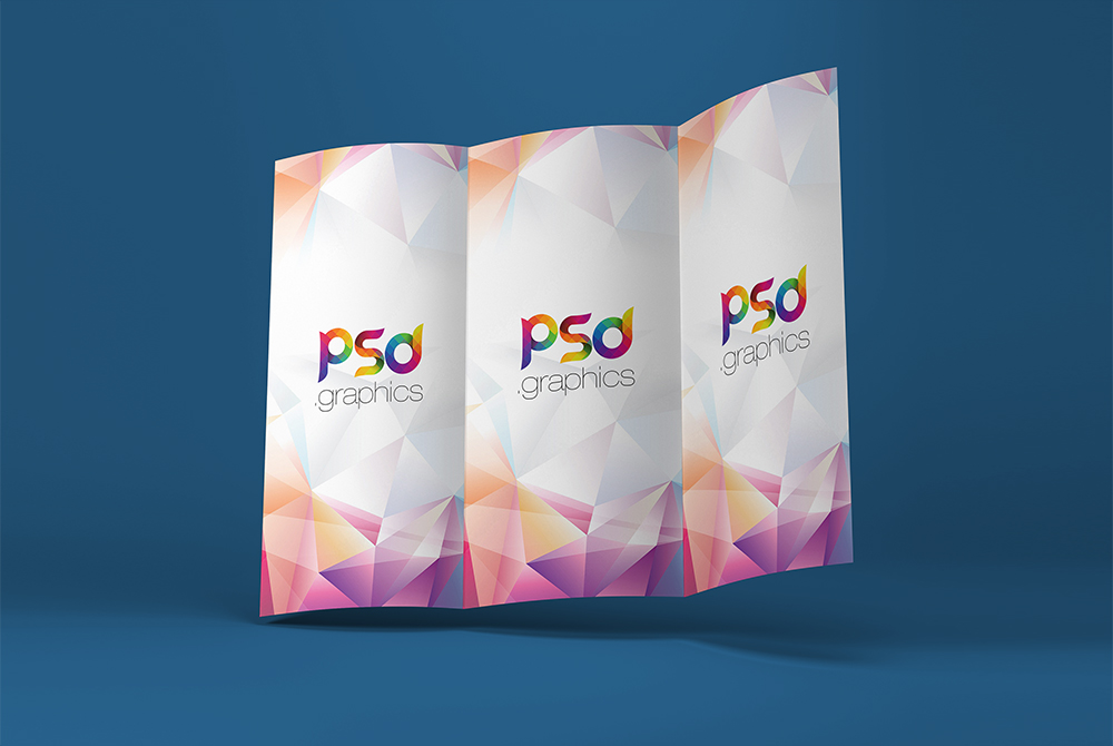 Download Tri-Fold Brochure Mockup Free PSD - Free Download